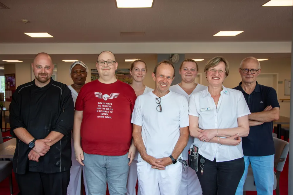 Ein Teil des Küchenteams